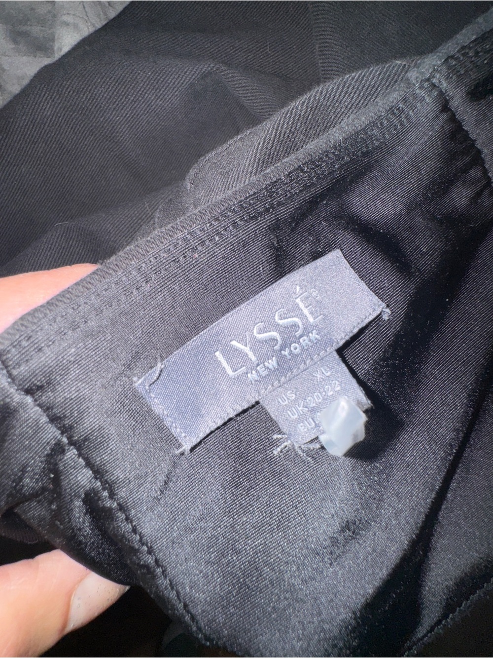 Lysse Black Pull Up Boot-Cut Stretch Tummy Control Jeans, XL - Picture 3 of 8